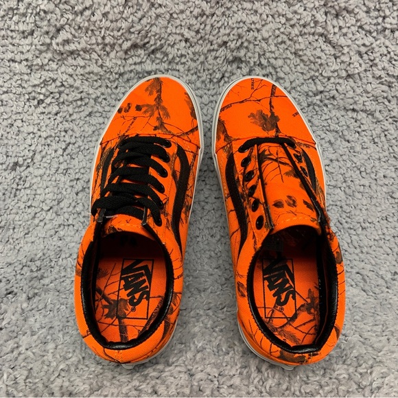 NEW Vans Realtree AP Blaze Camo Orange Off The Wall Shoes Sneakers Womens Size 7 - Picture 10 of 16